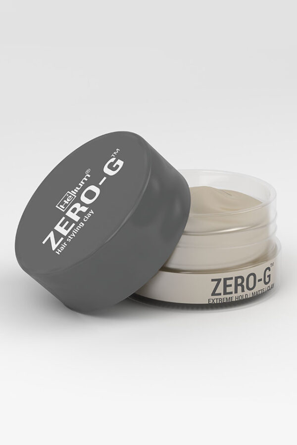 Zero-G Hairstyling Clay for extreme hold and matte finish. Recommended for wavy curly hair